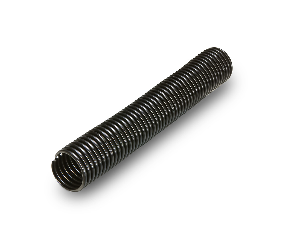 SPLIT LOOM NYLON 300F BLACK WITH GRAY STRIPE